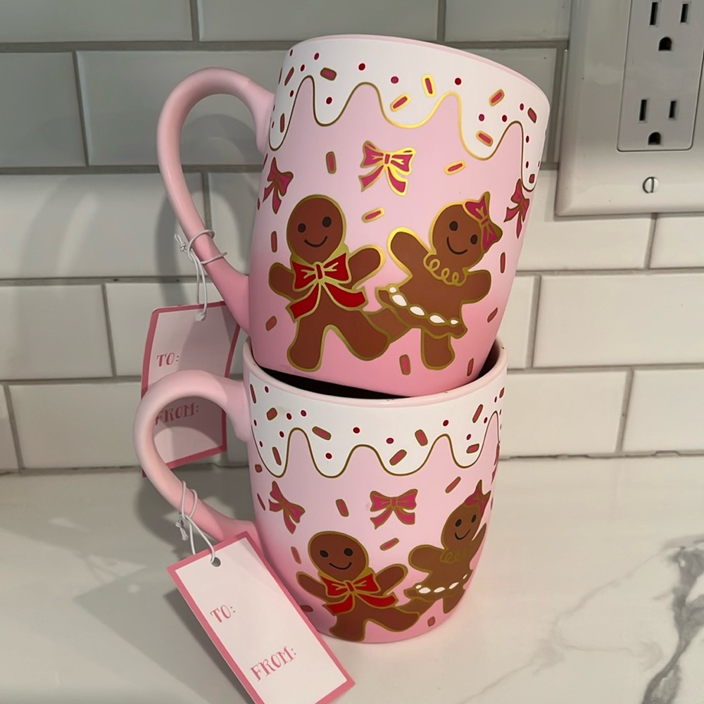 🫚Cute Gingerbread Mug Set.